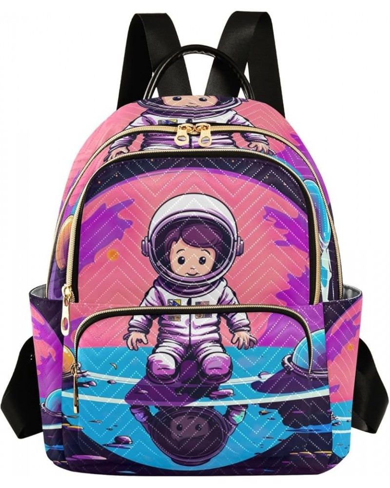 Astronaut On A Pink Planet Womens Backpack Fashion, Festival Backpack, Backpack Bags for Women, S Astronaut on a Pink Planet ...