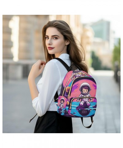 Astronaut On A Pink Planet Womens Backpack Fashion, Festival Backpack, Backpack Bags for Women, S Astronaut on a Pink Planet ...