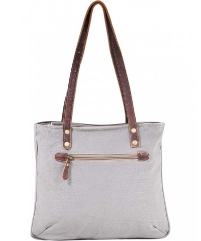 Tizzy Upcycled Canvas & Leather Handbag S-1596 $21.14 Shoulder Bags