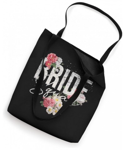 Floral Bride Squad Bridal Bachelorette Party Engaged Flowers Tote Bag $10.08 Totes