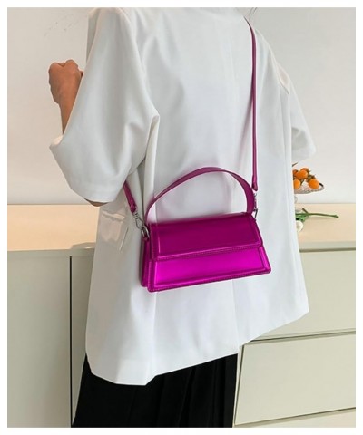 Hobo Bag for Women PU Leather Handbags Vegan Leather Crossbody Shoulder Bag Purse Small Glossy Totes Fashion Satchels Rose $1...