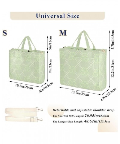 St Patricks Day Geometric Pattern Women's Tote Handbags Top Handle Satchel Shoulder Bag Crossbody Bag S $16.49 Totes