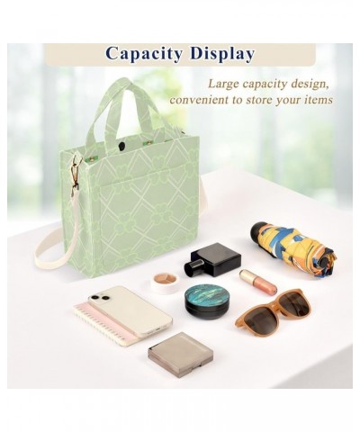 St Patricks Day Geometric Pattern Women's Tote Handbags Top Handle Satchel Shoulder Bag Crossbody Bag S $16.49 Totes