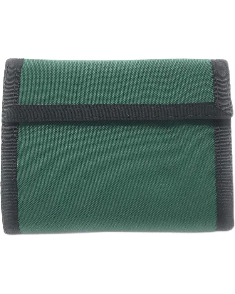 California Bifold Nylon Wallet w/Inside Pocket. Hook & Loop Closures. Made in USA (BURGUNDY) Hunter Green W/Black Trim $16.48...