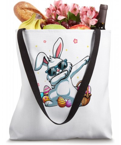 Dabbing Bunny Rabbit Happy Easter Tote Bag $12.90 Totes