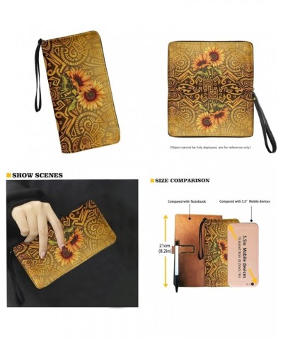 2 Pcs Large Tote Handbag with PU Wallet, Women Hand bags Purses, Top Handle Bag Satchel Shoulder Bag Boho Sunflower-yellow $2...