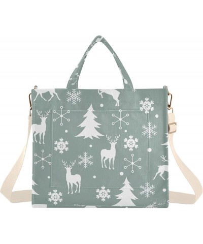 Totes Purse for Women Winter Graphic Christmas Trees Beach Handbag Cute Gifts for Women Large Bag Satchels Christmas Reindeer...