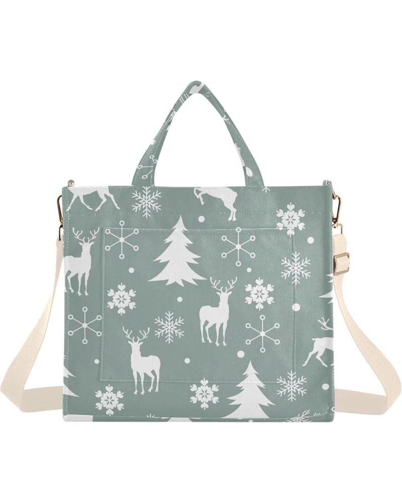 Totes Purse for Women Winter Graphic Christmas Trees Beach Handbag Cute Gifts for Women Large Bag Satchels Christmas Reindeer...