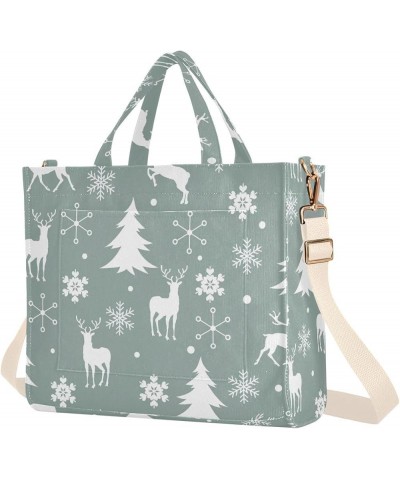 Totes Purse for Women Winter Graphic Christmas Trees Beach Handbag Cute Gifts for Women Large Bag Satchels Christmas Reindeer...