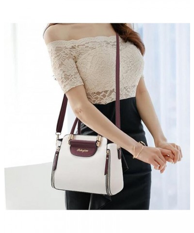 Handbag Women Bag Versatile PU Leather Crossbody Bag Single Shoulder Bag Leather Man Bags Shoulder Watermelon Red $11.39 Shou...