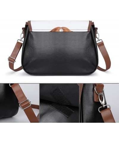 Fashion Flap Over PU Leather Small Crossbody Bag, Women Vintage Purse Bag Shoulder Bag Pattern (52) $18.44 Shoulder Bags