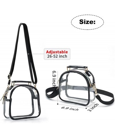 2pcs Clear Crossbody Bag clear fanny pack clear bag clear crossbody bag Shoulder Bag Stadium Blackx3pcs $14.85 Shoulder Bags