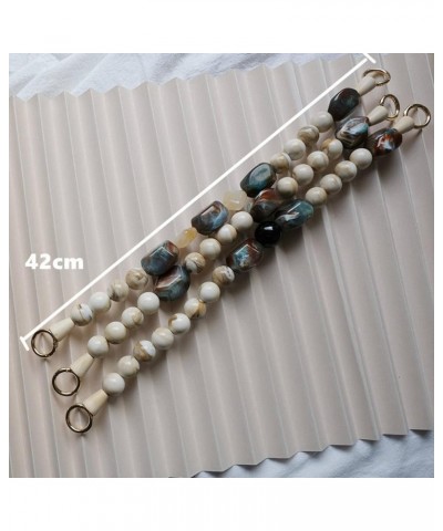 Artificial Resin Beads Short Handbag Chain Replacement Bag Chain Accessories Wallet Belt Gold Buckle Women Kuanshi1 $16.78 Sh...