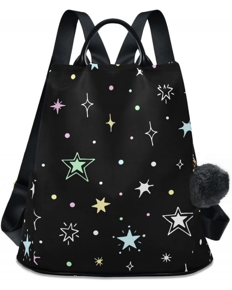 Backpack Purse for Women Fashion Travel Anti-theft Night Starry Sky Colorful Daypack Casual Shoulder Bag Medium Size $23.08 B...