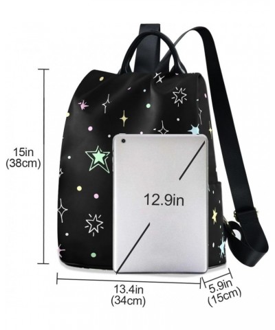 Backpack Purse for Women Fashion Travel Anti-theft Night Starry Sky Colorful Daypack Casual Shoulder Bag Medium Size $23.08 B...