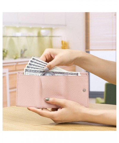 2023 New Unisex Anti-Credit Card Fraud Folding Mini Wallet, Handmade RFID Soft Leather Purse Multi Compartment Wallet navy $1...