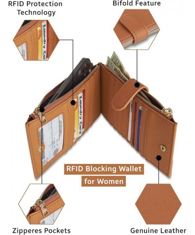 RFID Blocking Wallet for Women | Attractive Design with Genuine Leather, Zipper Pocket, Bifold Feature | Hold and Protect You...