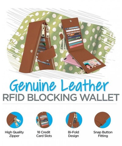 RFID Blocking Wallet for Women | Attractive Design with Genuine Leather, Zipper Pocket, Bifold Feature | Hold and Protect You...