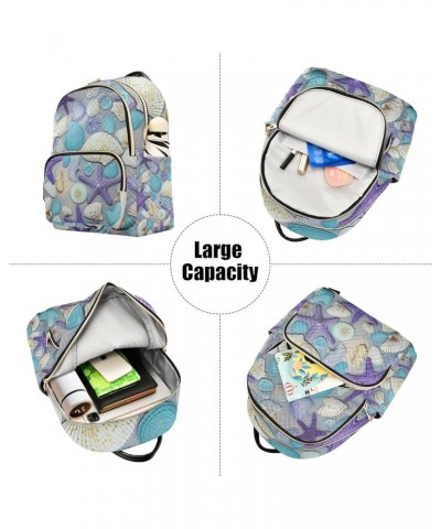 Beautiful Flower Womens Casual Daypack, Small Backpack Purse for Women, Womens Vacation Backpack, S Sea Shells-1 Medium $20.0...