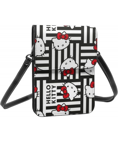 Cartoon Cat Small Crossbody Cell Phone Purse Cute Phone Bag Wallet Shoulder Bag with Credit Card Coin Pouch for Girls Women S...