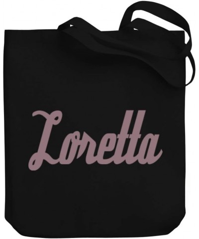 Loretta Italic Font Canvas Tote Bag 10.5" x 16" x 4 $20.00 Totes