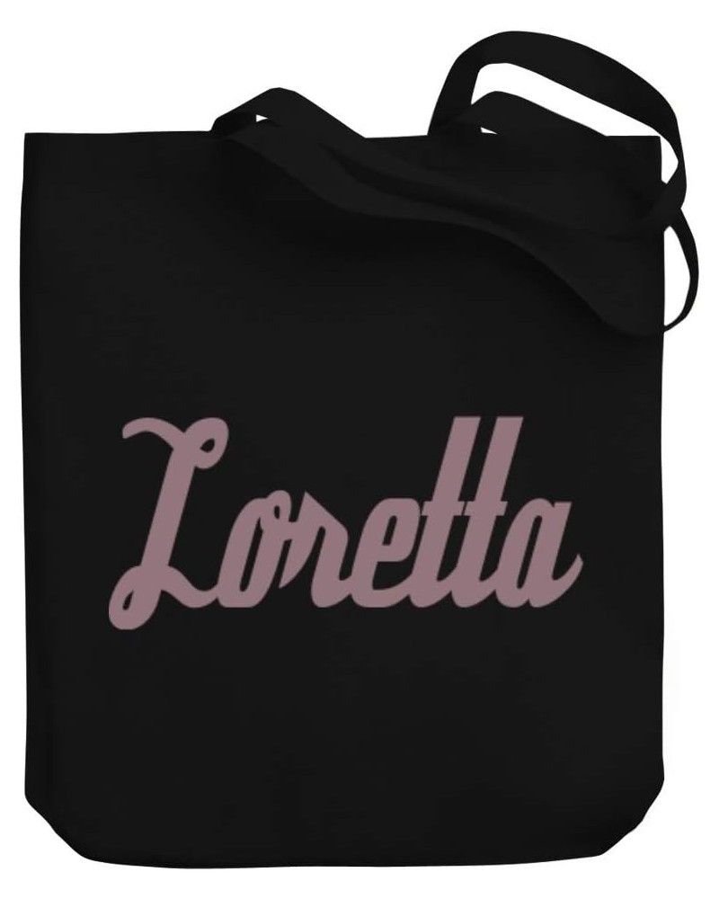 Loretta Italic Font Canvas Tote Bag 10.5" x 16" x 4 $20.00 Totes