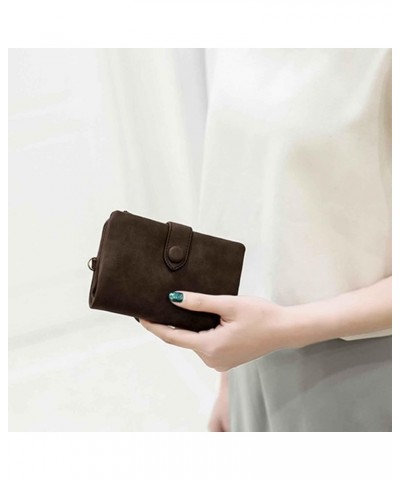 1 Pcs Small Women's PU Leather Wallet, Trifold Card Holder, Zipper Coin Pocket With ID Windows Credit Card Holder Women's Wri...