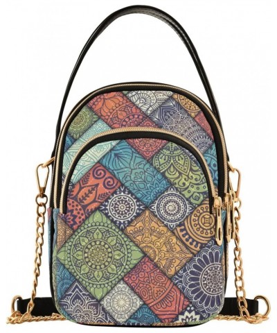 Joko lvery Boho Mandala Cross Body Purse Crossbody Bags Chain Handbag Shoulder Bag for Gifts Women Work $9.02 Crossbody Bags