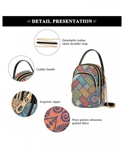 Joko lvery Boho Mandala Cross Body Purse Crossbody Bags Chain Handbag Shoulder Bag for Gifts Women Work $9.02 Crossbody Bags