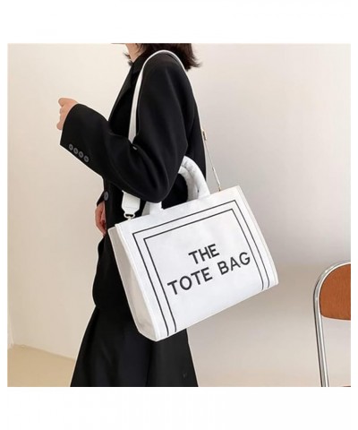 The Tote Bags for Women, Trendy Leather Tote Bags Large Top-Handle Crossbody Tote Bag Handbag for Travel Work A-white $17.55 ...