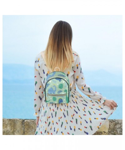 Cute Dinosaurs Mini Backpack Purse for Women, Cartoon Animal Small Backpack Leather Casual Daypacks Ladies Shoulder Bags $26....