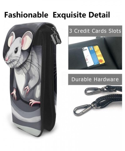 women Small Cell Phone Purse Mouse in the Hole picture Soft, durable and waterproof PU leather Convenient for daily use and t...