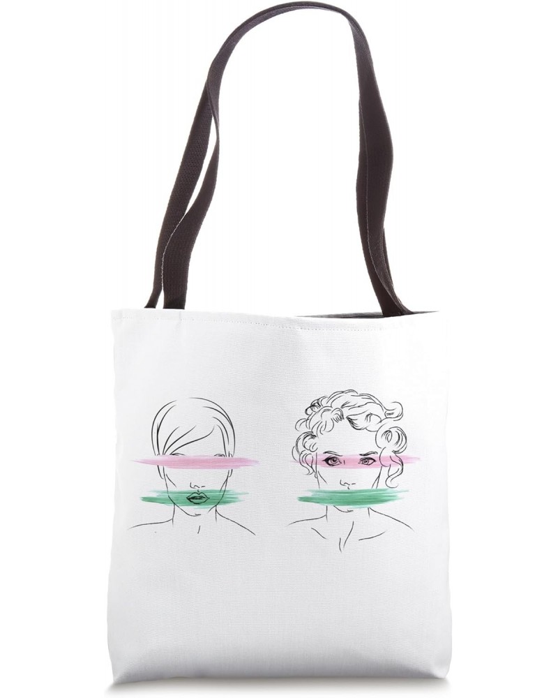 self-actualization women face Tote Bag $12.19 Totes