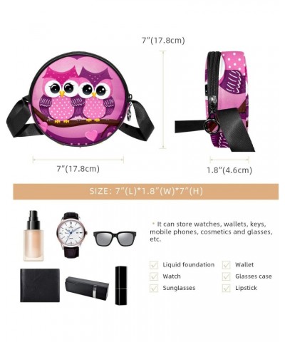 Crossbody Bags for Women,Crossbody Bag Men,Small Sling Bag,Animal Owls Couple Love Heart,Crossbody Purse $12.34 Crossbody Bags