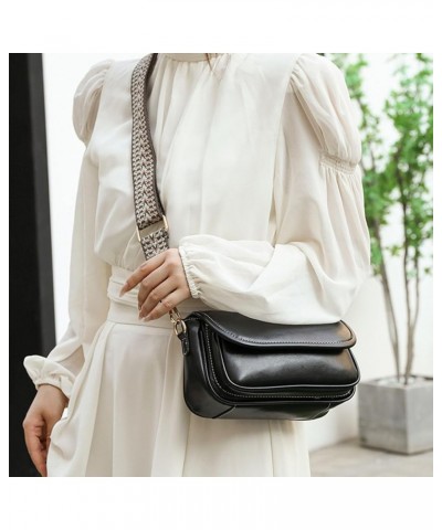 Shoulder Bags for Women Small Crossbody Bag Purses Satchel Bags Hobo Soft Leather Clutch Handbag with Card Holder Black $15.8...