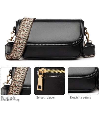 Shoulder Bags for Women Small Crossbody Bag Purses Satchel Bags Hobo Soft Leather Clutch Handbag with Card Holder Black $15.8...