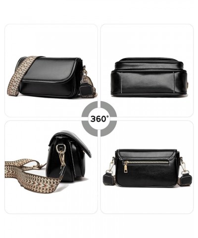 Shoulder Bags for Women Small Crossbody Bag Purses Satchel Bags Hobo Soft Leather Clutch Handbag with Card Holder Black $15.8...