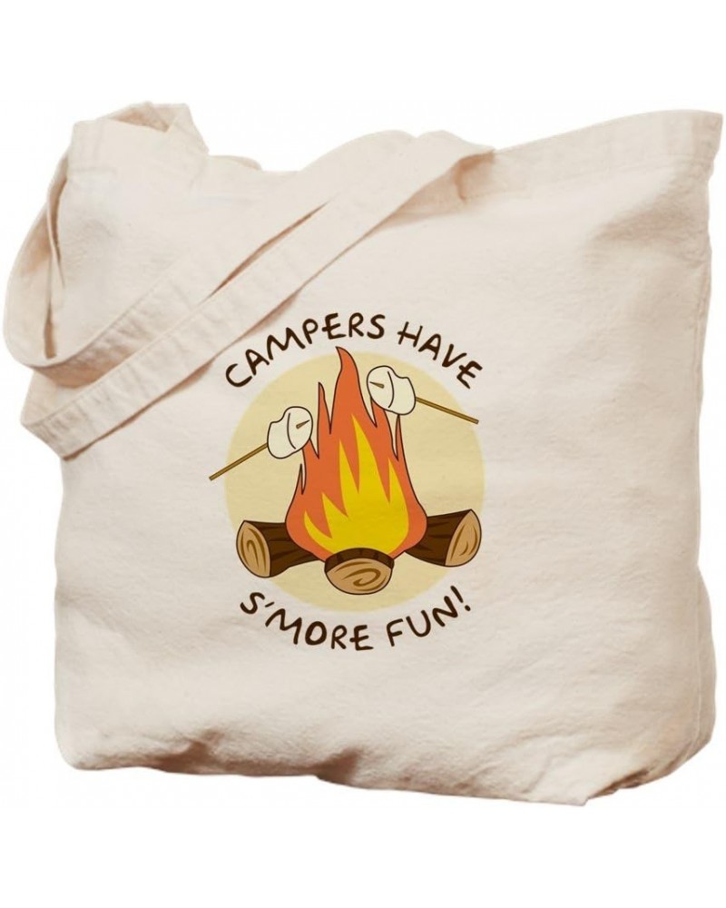 S'more Fun Tote Bag Natural Canvas Tote Bag, Cloth Shopping Bag $8.00 Travel Gear