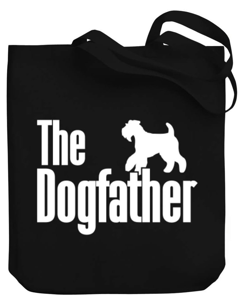 The dogfather Welsh Terrier Canvas Tote Bag 10.5" x 16" x 4 $16.40 Totes