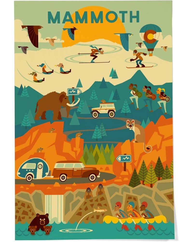 24x36 Inch Giclee Print, Mammoth, Geometric $22.00 Totes