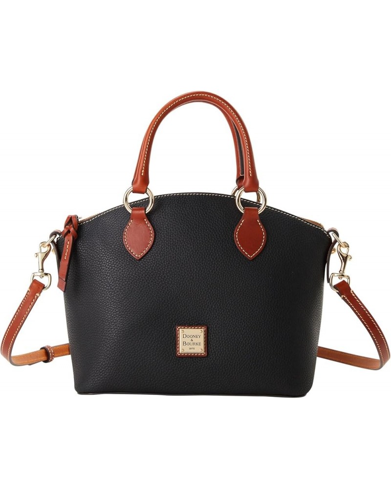 Handbag, Pebble Grain Satchel Black $107.36 Shoulder Bags