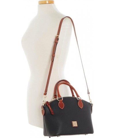 Handbag, Pebble Grain Satchel Black $107.36 Shoulder Bags