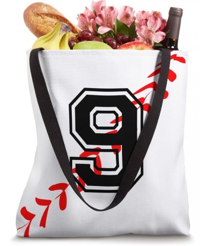 Baseball Jersey Number 9 Nine No 9 Game Play Tote Bag $8.96 Totes