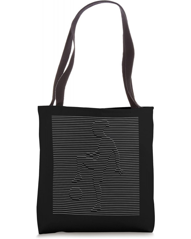 Soccer Girl Unique Line Art Graphic Tote Bag $12.19 Totes