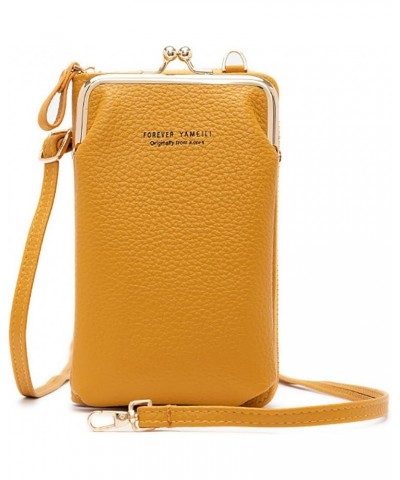 Small Crossbody Cell Phone Purse for Women, Card Holder Shoulder Bag Wallet Purse and Handbags (Blue) Yellow $28.27 Totes