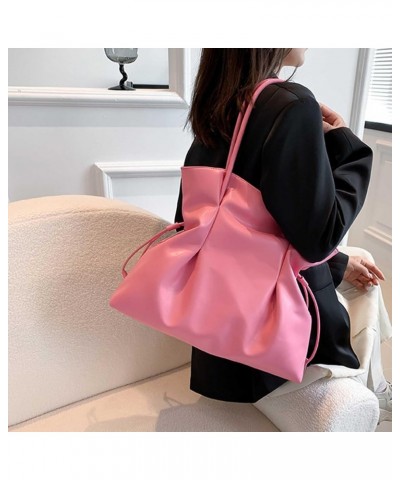 Hobo Bags for Women Pink Tote Bag Handbags with Y2K Love Earrings Large Top Handle Hobo Shoulder Bags Satchel Bag A-pink $19....