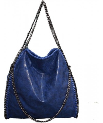 Women's Chain Handbag Women's Single Shoulder Bag Women's Casual Handbag Women's Large Capacity Crossbody Bag Blue $20.05 Sho...