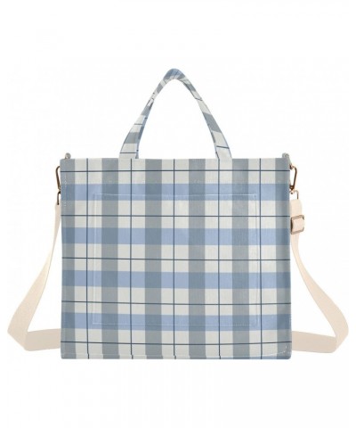 Retro Plaid Pattern Corduroy Tote Versatile Shoulder Bag for Women Zipper Magnetic Clasp，S $12.68 Totes