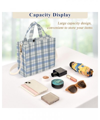 Retro Plaid Pattern Corduroy Tote Versatile Shoulder Bag for Women Zipper Magnetic Clasp，S $12.68 Totes