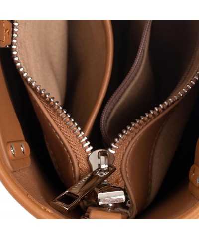 Women's Leather Crossbody Bag Handbag Portable Shoulder Handbag Camera Bag Fashion Simple Everyday Carry Crossbody Bag Brown ...